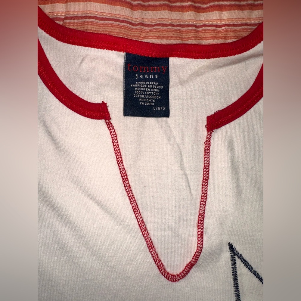 Vintage 90s Tommy Hilfiger Red White & Blue Star Tank Top - Picture 9 of 9